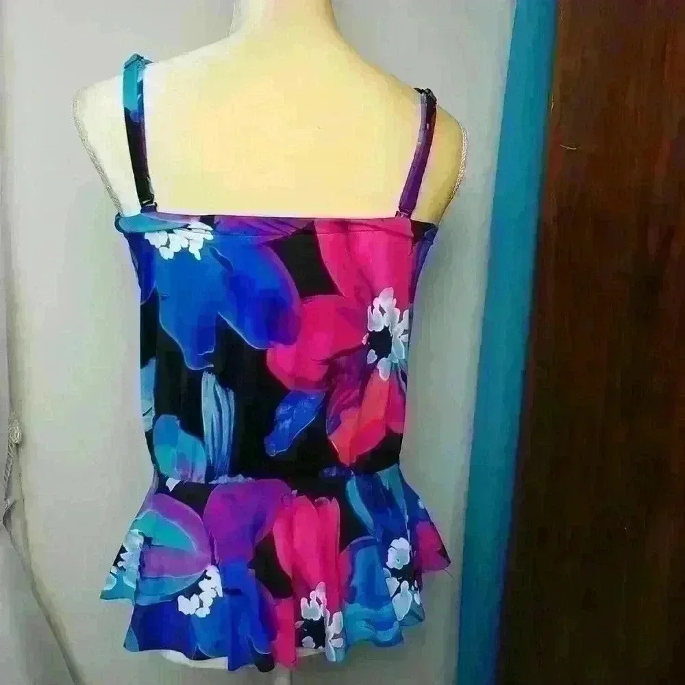 Maxine Of Hollywood Sz 6 Bathing Swim TOP